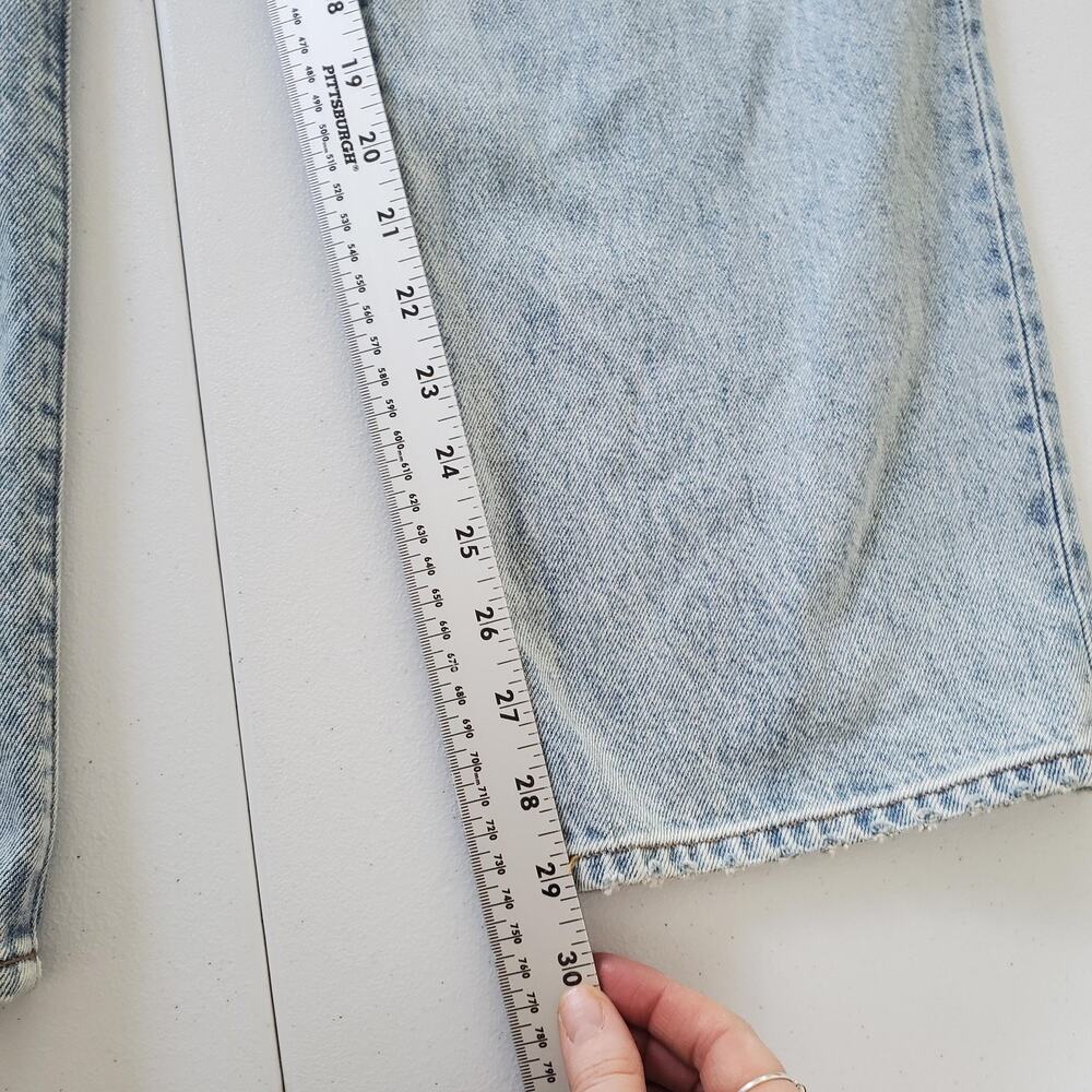 Denim Forum Jeans Womens 25 Light Wash 90s Marlo Hi-Rise Baggy Aritzia Blue - Picture 8 of 14